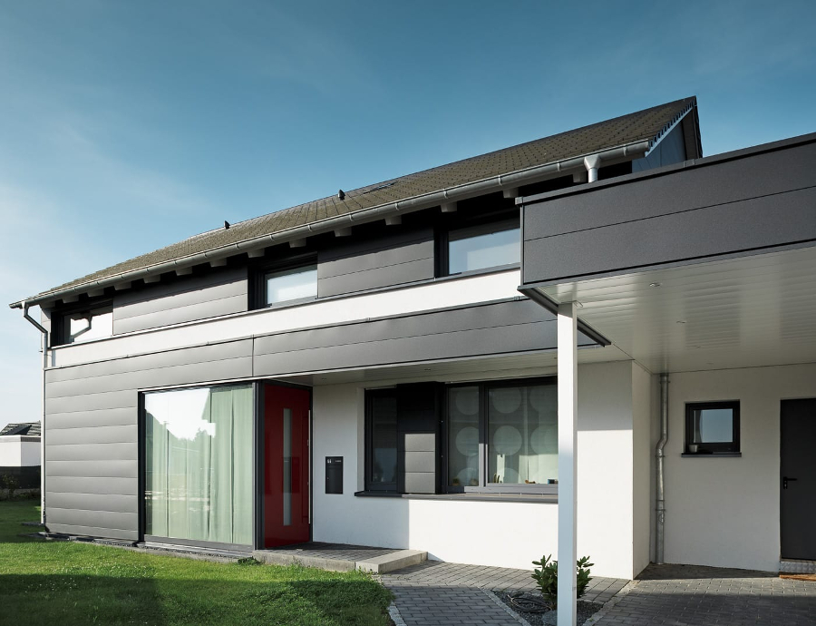 Lamele metalice pentru fatada PREFA Sidings - Antracit RAL 7016