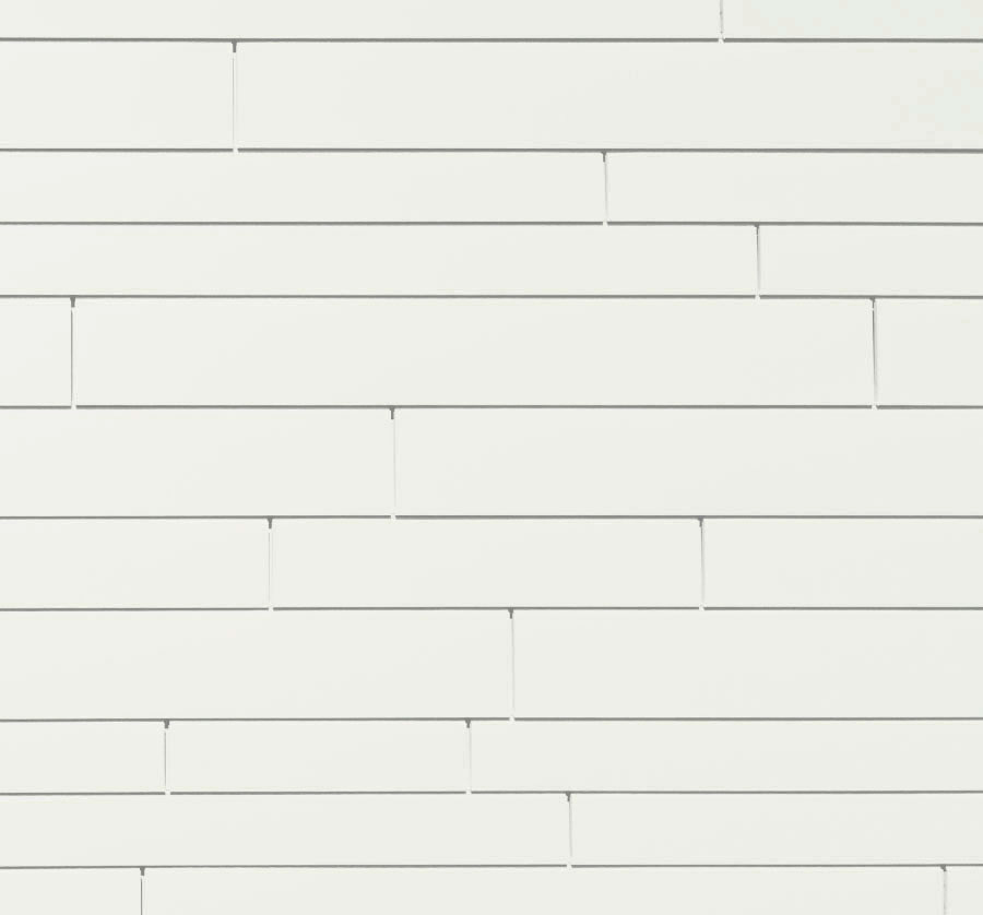 Lamele metalice pentru fatada PREFA Sidings - Alb pur RAL 9010