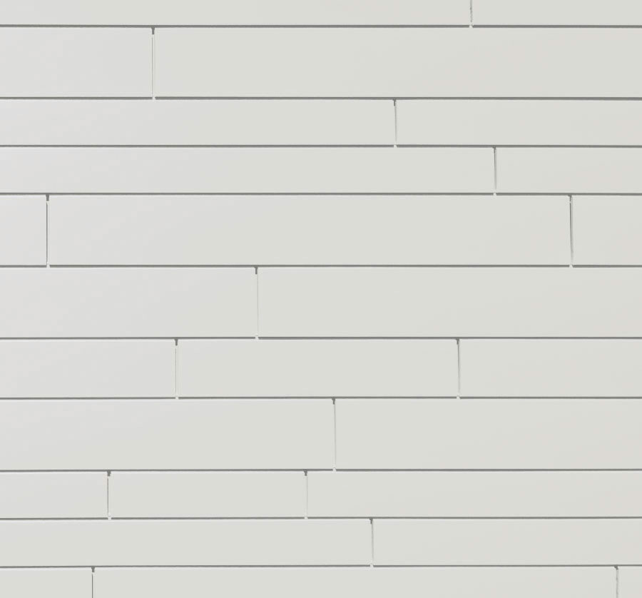 Lamele metalice pentru fatada PREFA Sidings - Alb PREFA RAL 9002