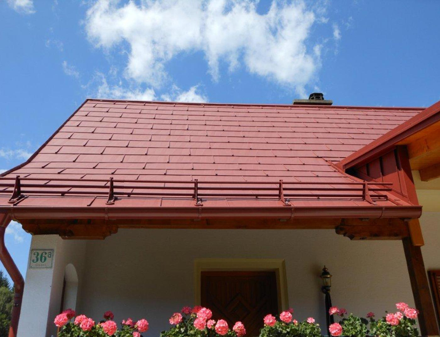 Panou acoperis PREFA FX.12 - Rosu maroniu RAL 3009