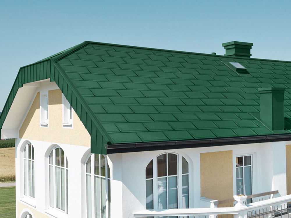 Placi metalice pentru acoperis PREFA R.16 Classic - Verde RAL 6005