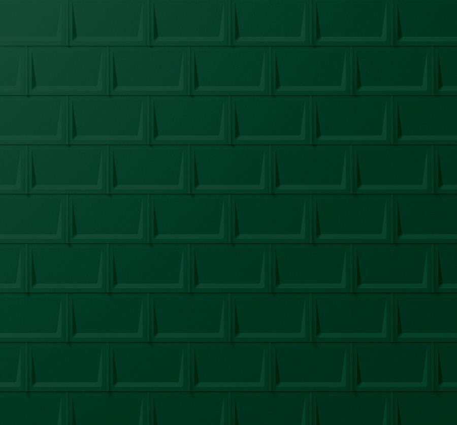 Placi metalice pentru acoperis PREFA R.16 Classic - Verde RAL 6005
