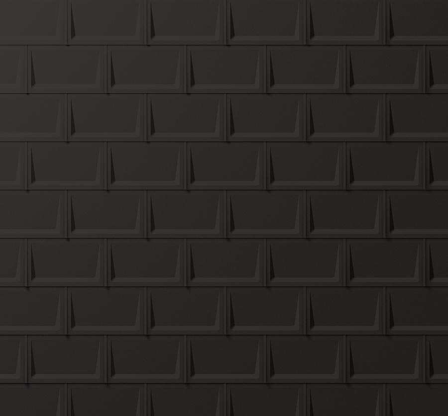 Placi metalice pentru acoperis PREFA R.16 Classic - Negru RAL 9005