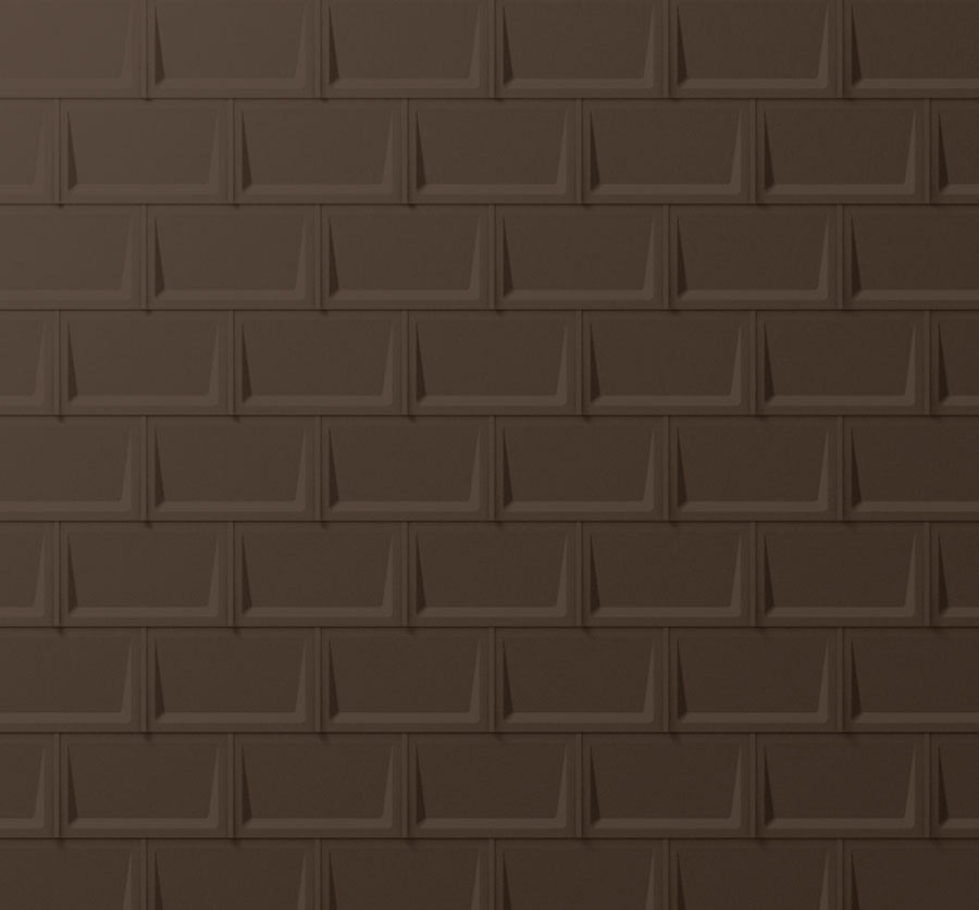 Placi metalice pentru acoperis PREFA R.16 Classic - Maro RAL 7013