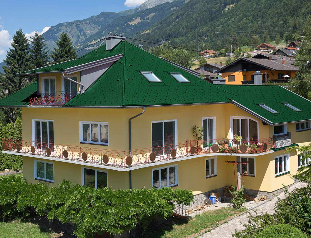 Placi metalice romboidale 29x29 pentru acoperis PREFA - Verde RAL 6005