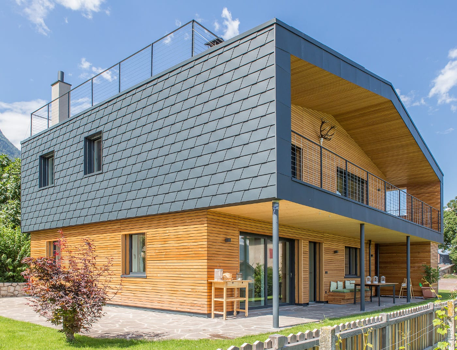 Lamele metalice pentru fatada PREFA - Antracit RAL 7016