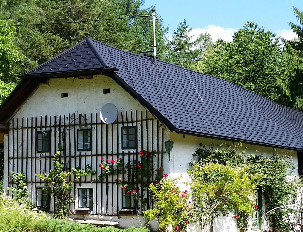 Sindrila metalica pentru acoperis PREFA - Negru RAL 9005
