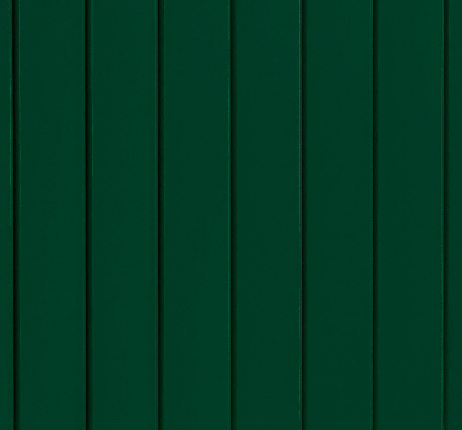Tabla prefaltuita pentru fatada PREFA Prefalz - Verde RAL 6005