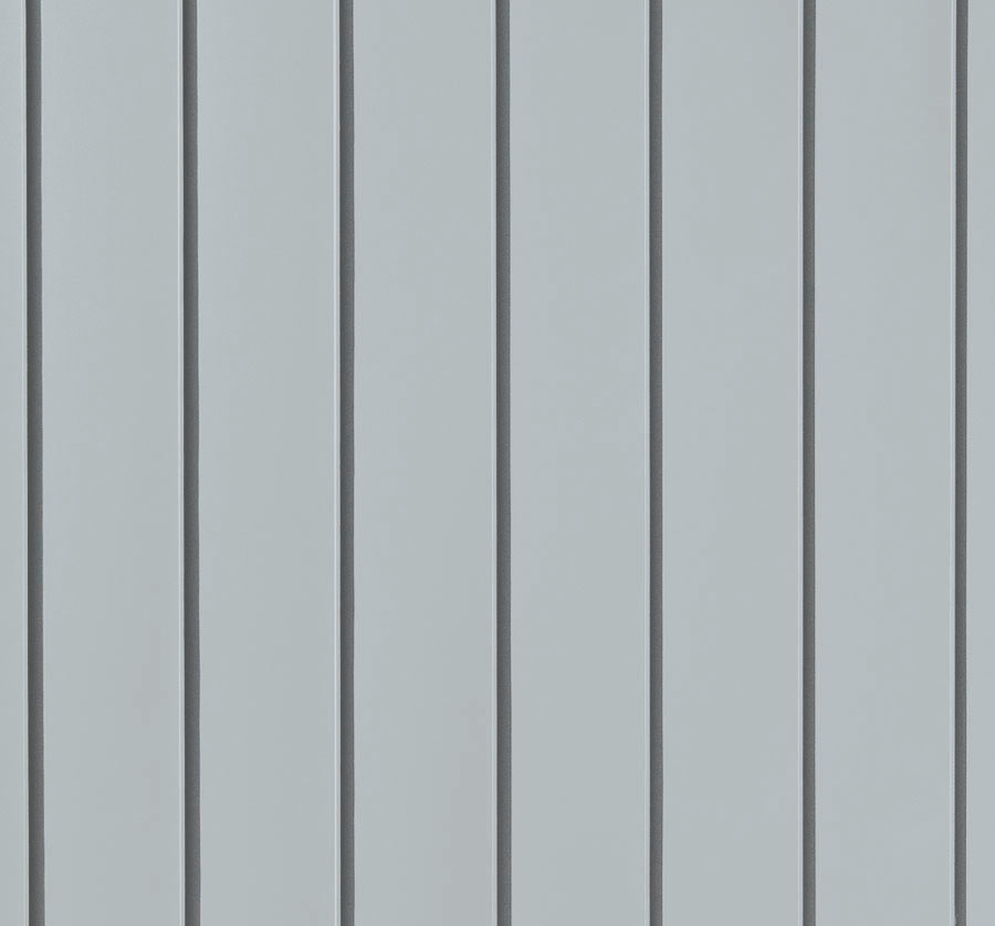 Tabla prefaltuita pentru fatada PREFA Prefalz - Argintiu metal RAL 9006