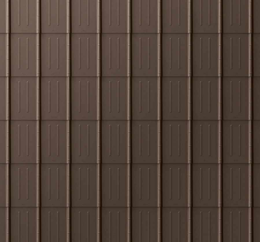 Tigla metalica pentru acoperis PREFA Classic - Maro RAL 7013
