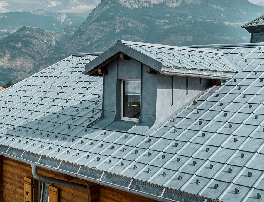 Tigla metalica pentru acoperis PREFA Classic - Gri albastru RAL 7031