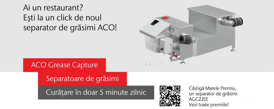 Ai un restaurant? Esti la un click de nout separator de grasimi ACO!