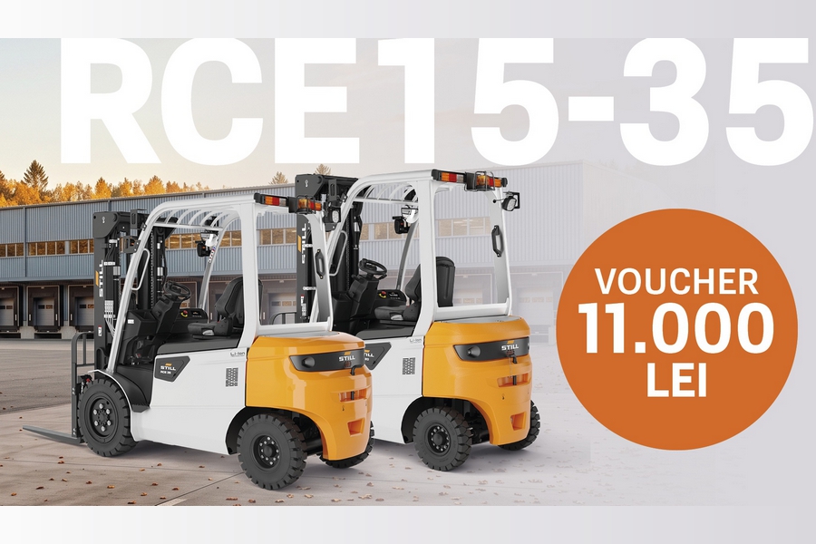 Cumperi online un stivuitor STILL RCE si primesti un voucher de 11.000 lei