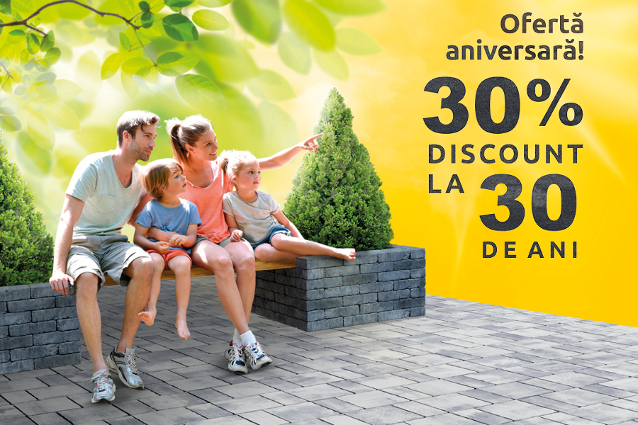 Oferta aniversara Elis Pavaje: 30% discount la 30 de ani