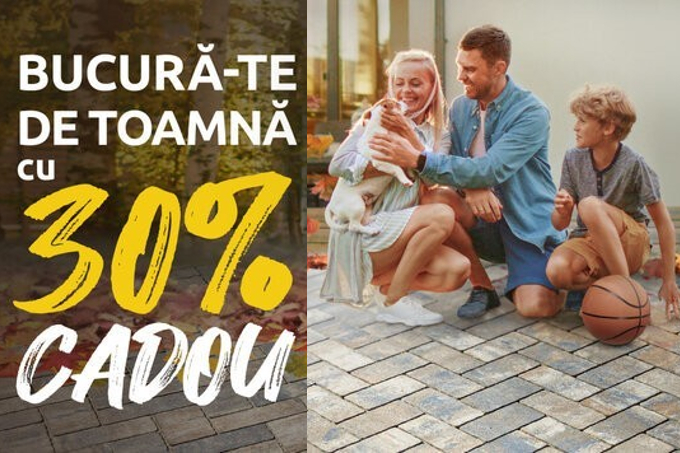 Bucura-te de toamna cu 30% reducere la pavelele Anima si Urbana!