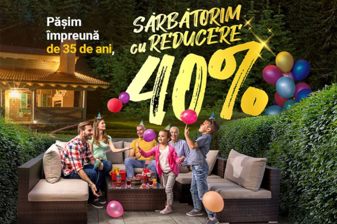Elis Pavaje sarbatoreste aniversarea de 35 de ani cu reducere de 40%