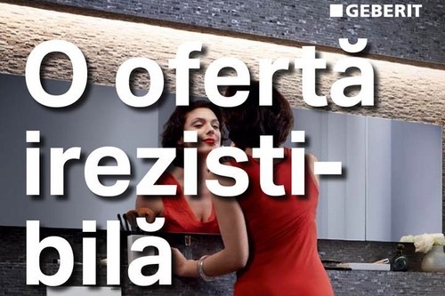 Promotie aniversara Geberit: 50% reducere la clapetele de actionare a spalarii vasului WC si la capacele rigolelor pentru dus