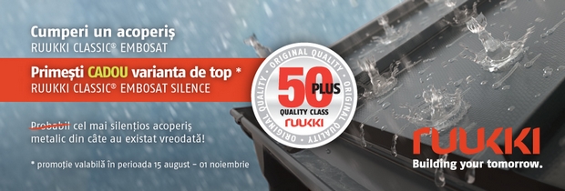 Oferte speciale la achizitonarea unei acoperis Ruukki