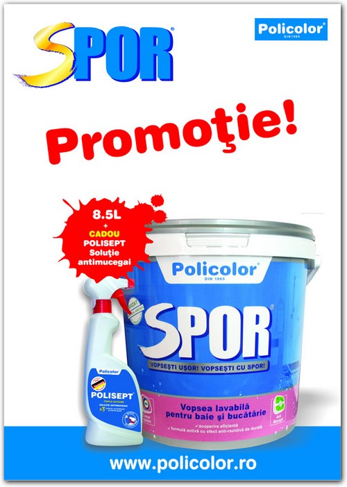 Promotie La Vopsea Lavabila Spor Pentru Baie Si Bucatarie