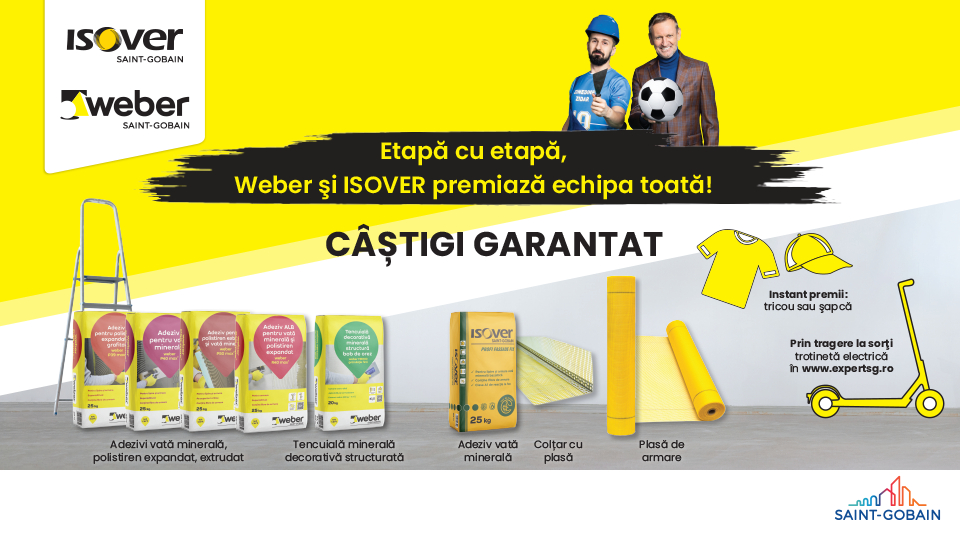 Etapa cu etapa, Weber si ISOVER premiaza echipa toata!