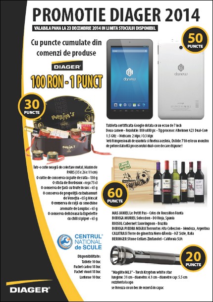 Promotii speciale de la Unior Tepid la sculele pentru constructii Diager