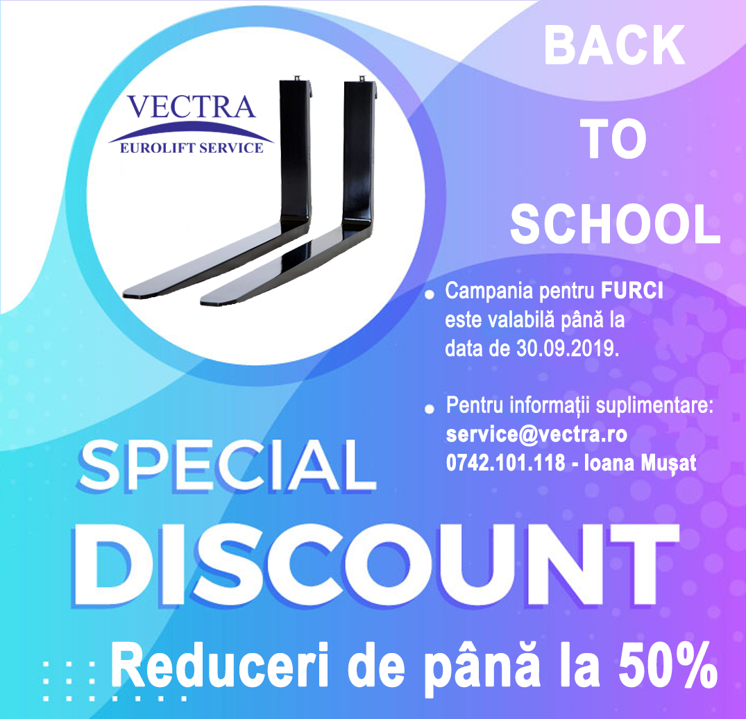 Vectra Eurolift Service - toate tipurile de furci cu reducere de 50%