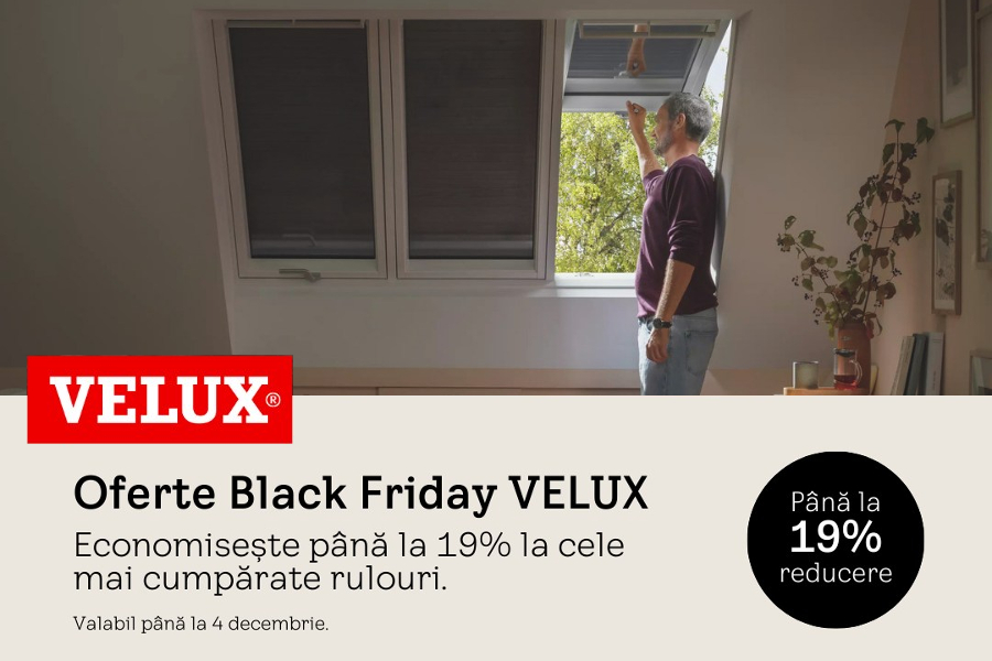 Profita de reducerile exclusive VELUX de Black Friday 