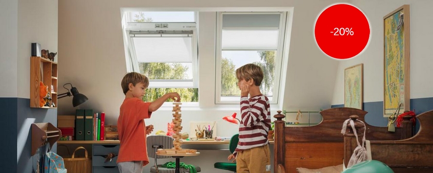Promotia de vara VELUX: -20% la rulourile VELUX selectate