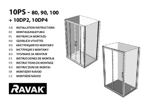 Cabina de dus rectangulara RAVAK 10° 10DP2, 10DP4 +10PS - instructiuni de montaj