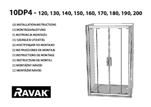 Usa de dus RAVAK 10° 10DP4 - instructiuni de montaj