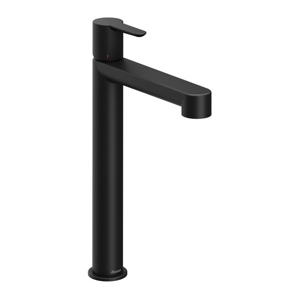 Baterie stativa inalta pentru chiuvete RAVAK Puri black