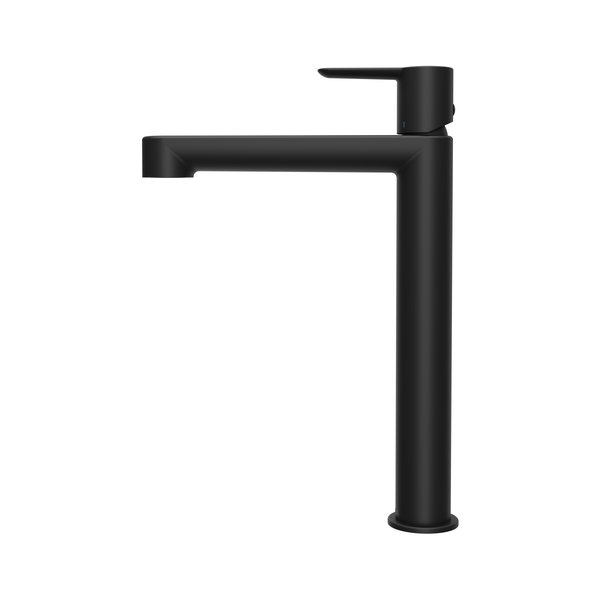 Baterie stativa inalta pentru chiuvete RAVAK Puri black