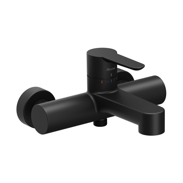 Baterie de perete pentru cazi RAVAK Puri black