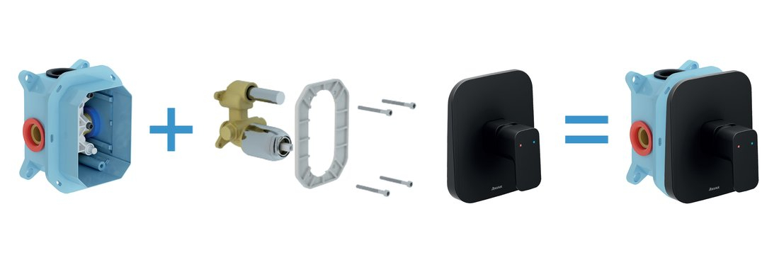 Baterii incastrabile 10° Free black - fara comutator, pentru R-box