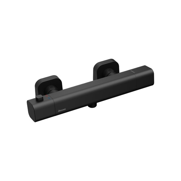 Baterie termostata pentru dus RAVAK 10° Free black