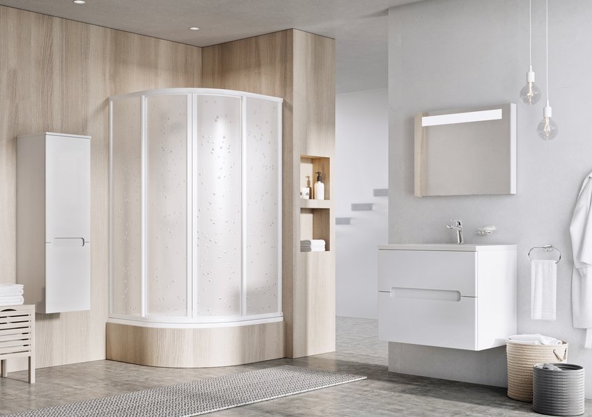 Cabine de dus semirotunde Supernova cu inaltime redusa SKCP4 Sabina