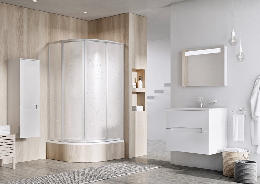 Cabine de dus semirotunde Supernova cu inaltime redusa SKCP4 Sabina