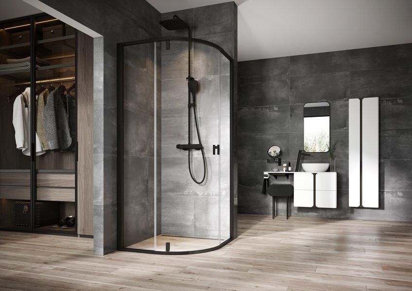 Coloana de dus RAVAK 10° Free black