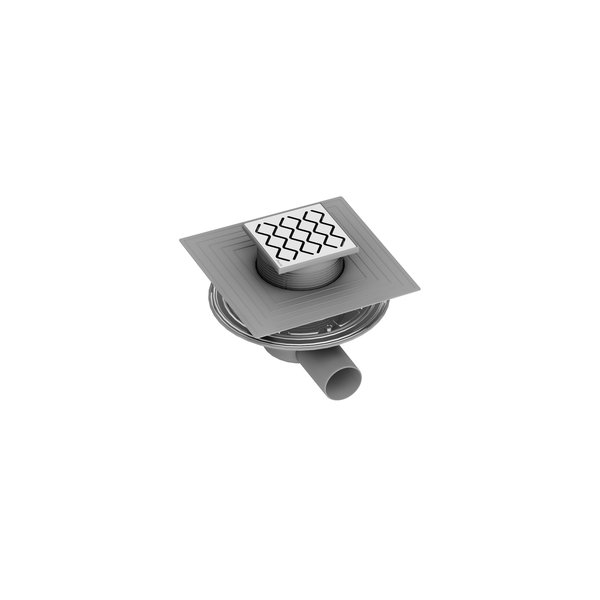 Sifon de pardoseala din plastic RAVAK SN501 cu gratar din otel inoxidabil
