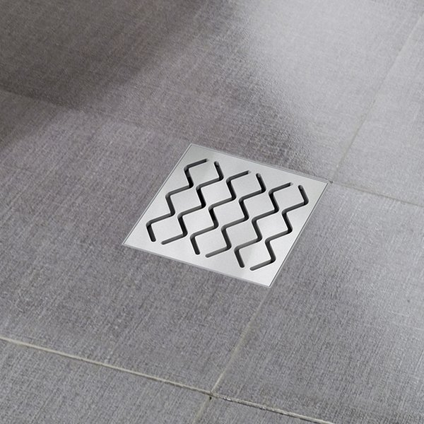 Sifon de pardoseala din plastic RAVAK SN501 cu gratar din otel inoxidabil