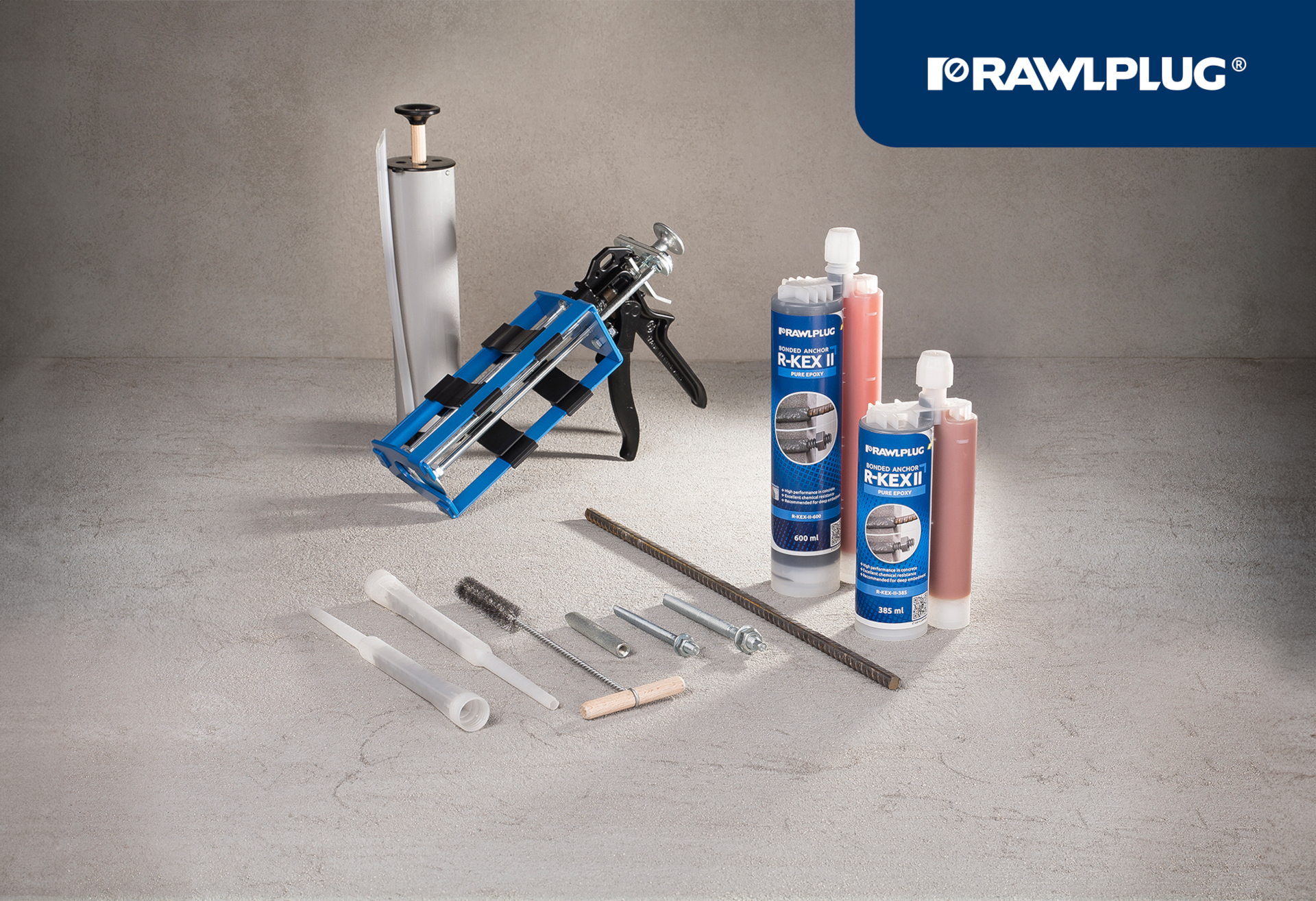 Ancora chimica pentru tije filetate si armatura post-instalata Rawlplug R-KEX II