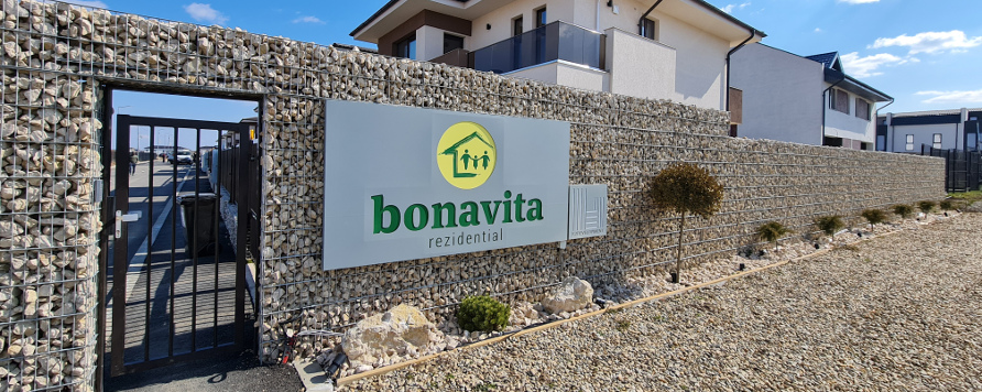 Imprejmuire cu gabion si porti metalice Decorio la Bonavita