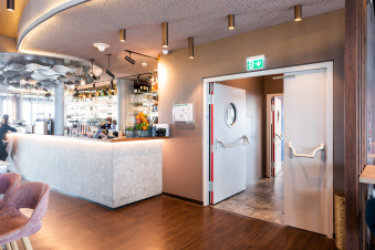 Elegant steel doors from Domoferm as part of the expansion of the Haus des Meeres