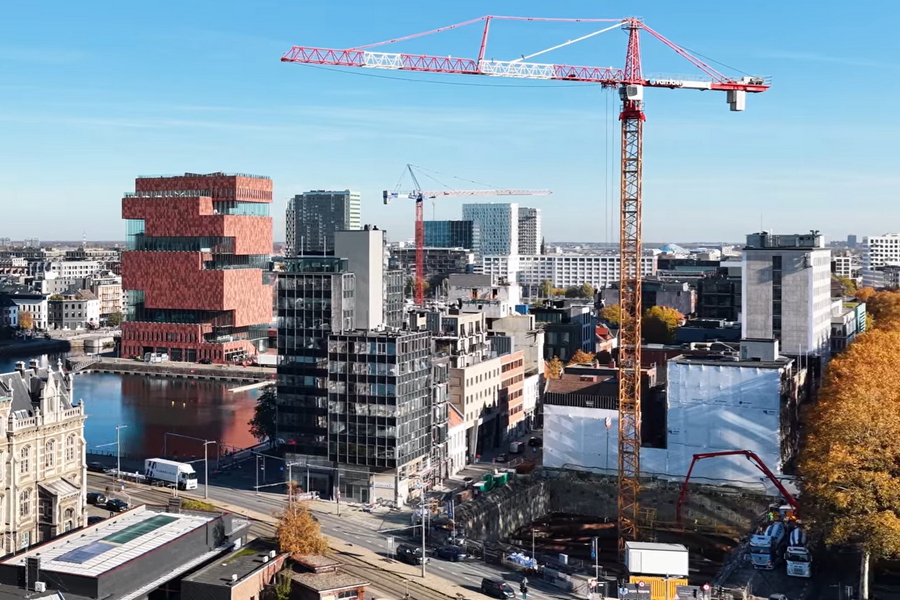 Dramix® in the foundation of SD Worx, Antwerp