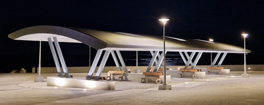 Panouri compozite din aluminiu ExalcoBond la belvederea din Saturn, Mangalia