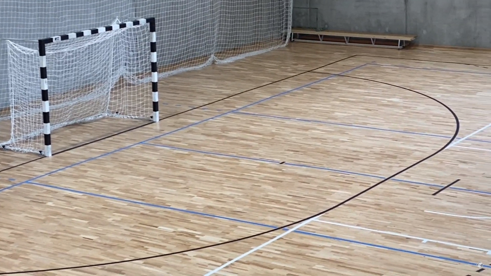 Graboplast SpringAir Elite sports parquet system at Budai Ciszterci Szent Imre Gimnázium, Hungary