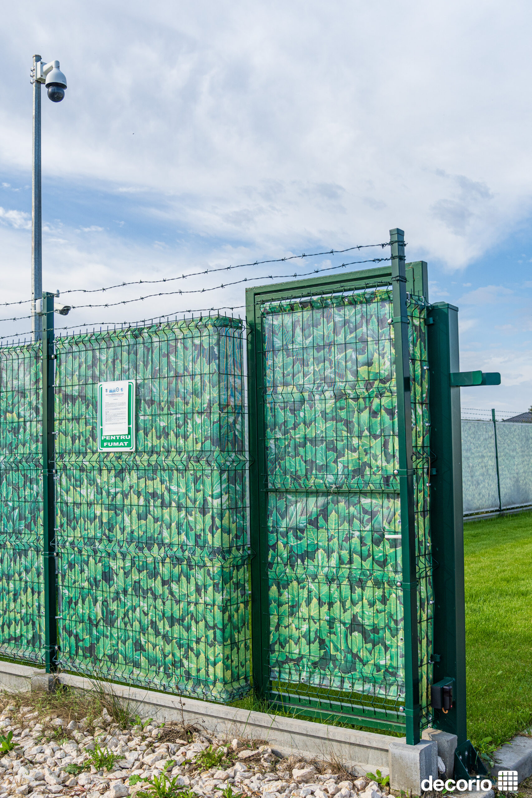 Imprejmuirea primei statii de stocare a energiei din Romania cu produse Decorio