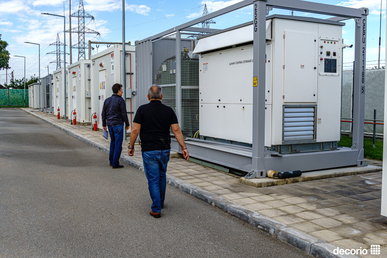 Imprejmuirea primei statii de stocare a energiei din Romania cu produse Decorio