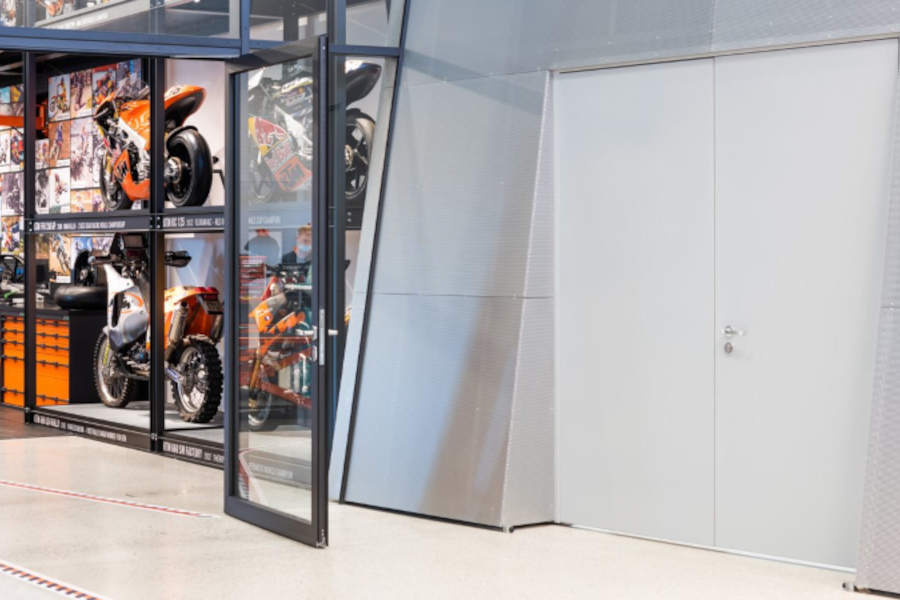 Innovation and dynamism in KTM Motohall, Mattighofen offered by DOMOFERM