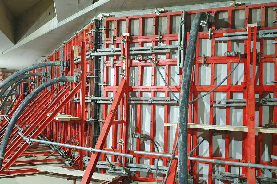 MEVA's unique support frame concept at the extension of the Vienna metro
